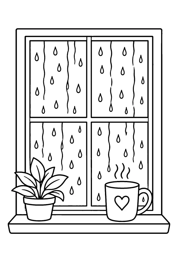 Rainy Window Mug