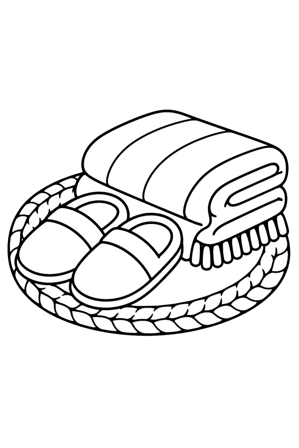 Slippers And Blanket