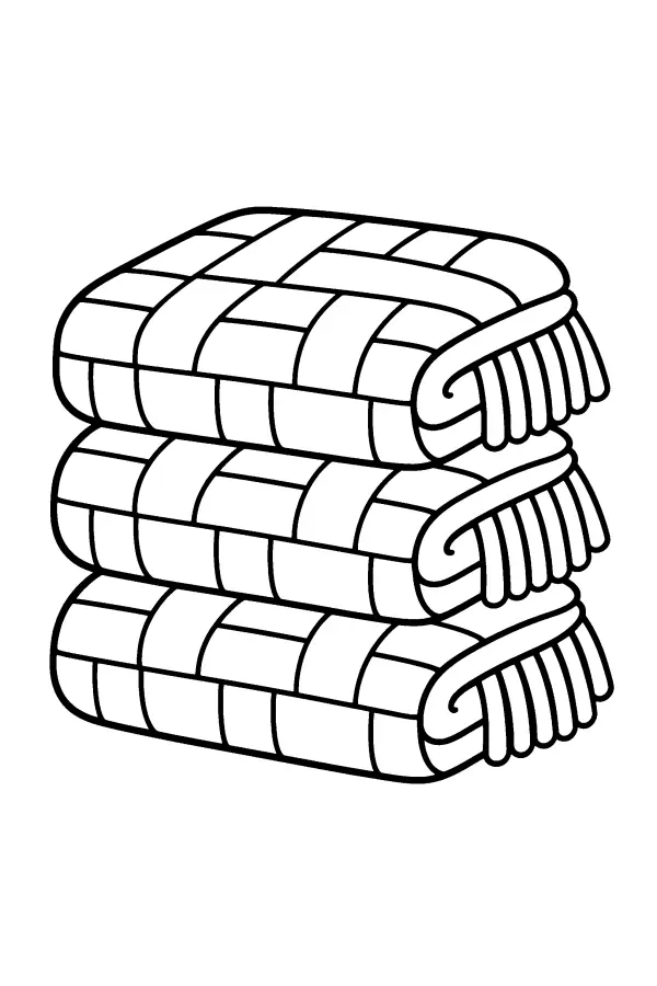 Stacked Woven Blankets