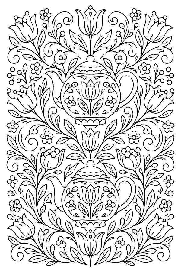 Symmetrical Tea Garden
