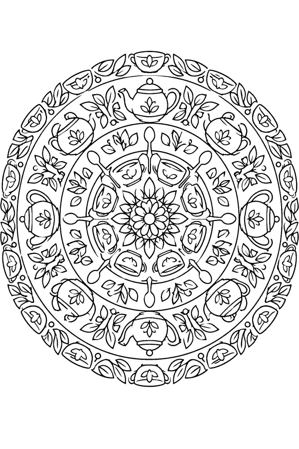 Tea Garden Mandala