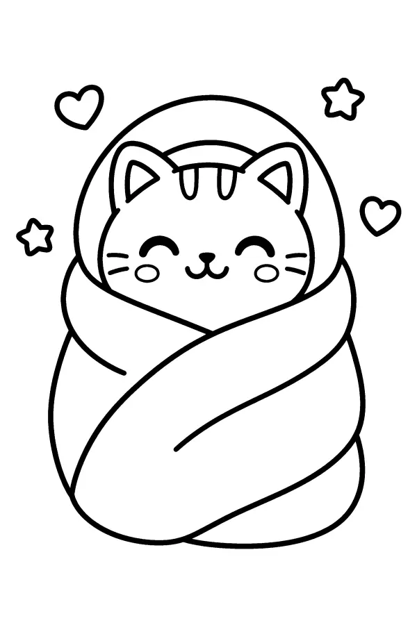 Wrapped Cat
