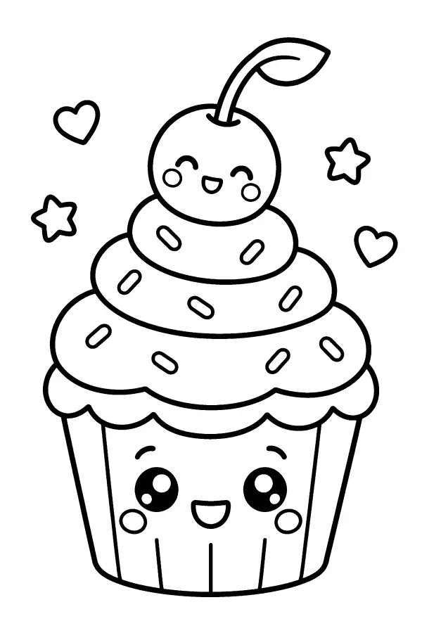 Cherry Top Cupcake