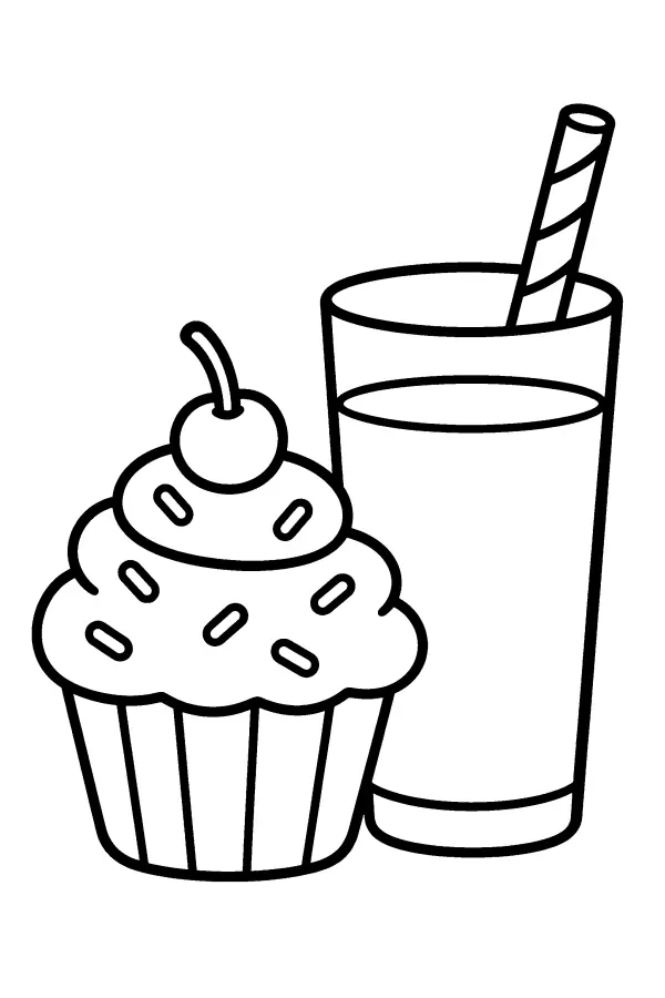 Cupcake And Milk