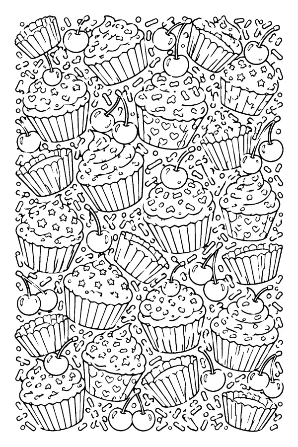Cupcake Cherry Confetti