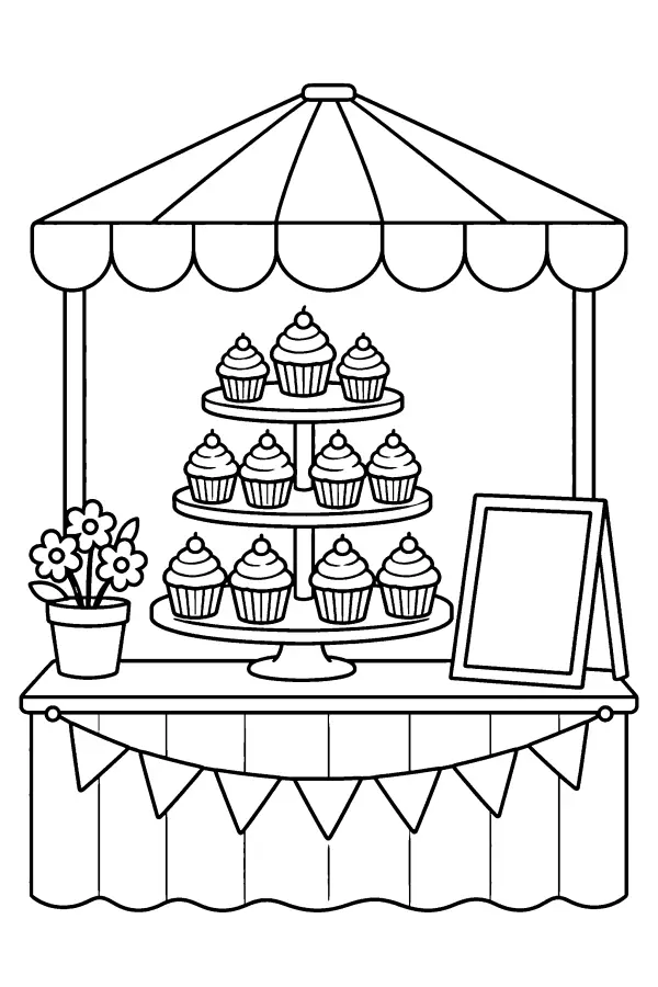 Cupcake Market Stall