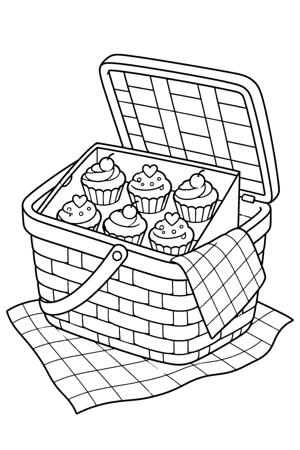 Cupcake Picnic Basket