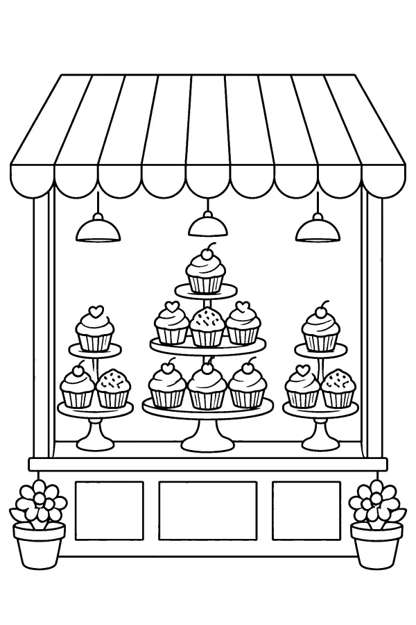 Cupcake Shop Window