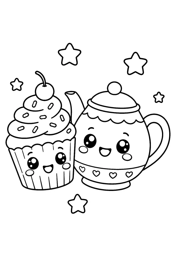 Cupcake Tea Friends