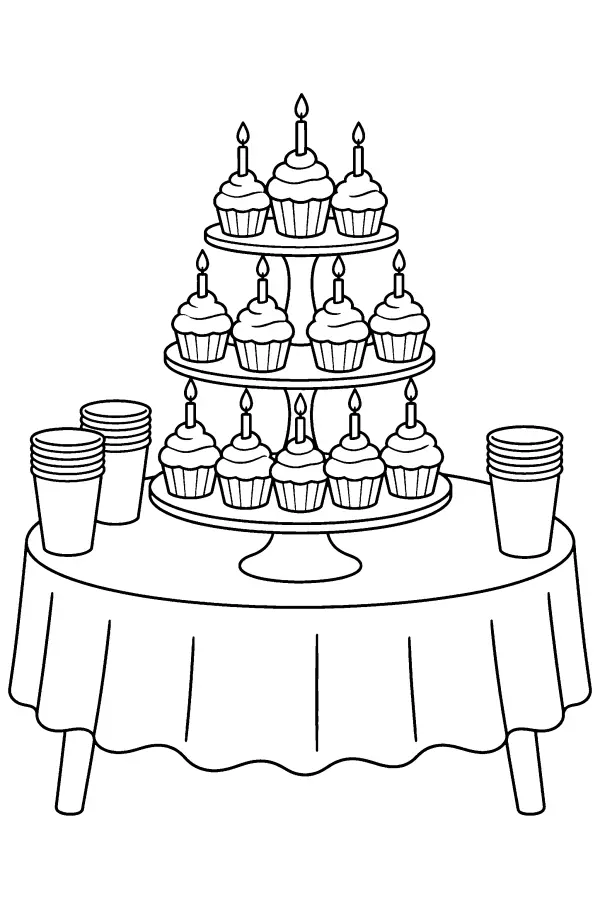 Cupcake Tower Table