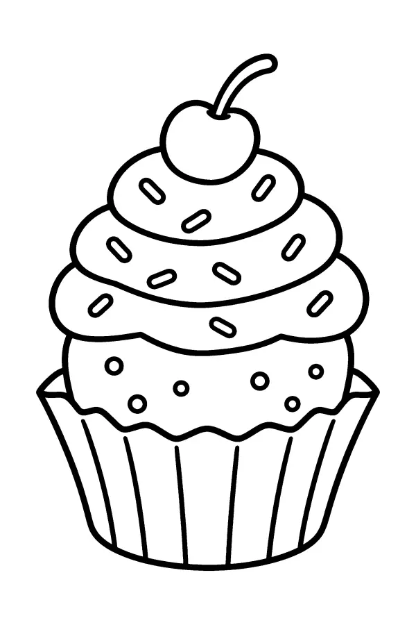 Layered Cherry Cupcake