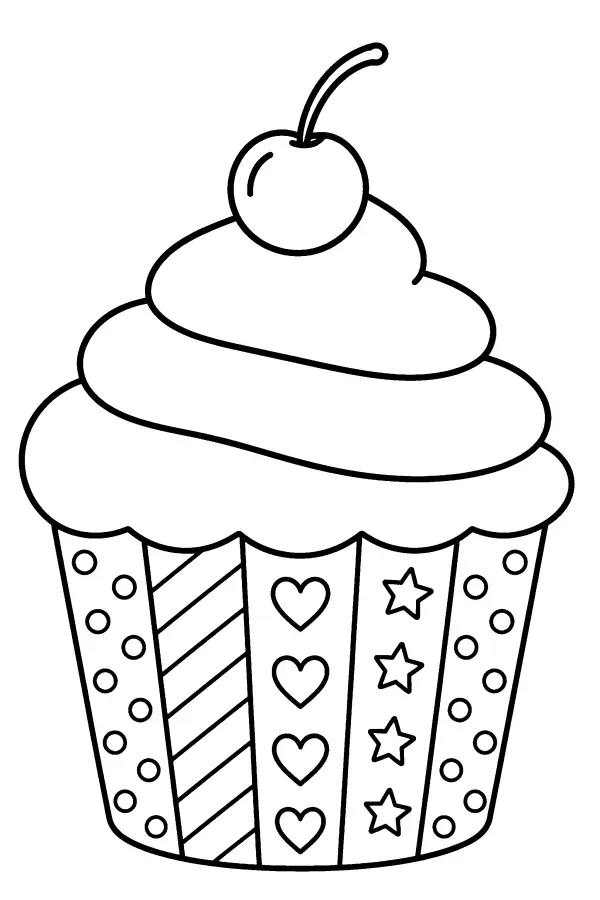 Patterned Cupcake