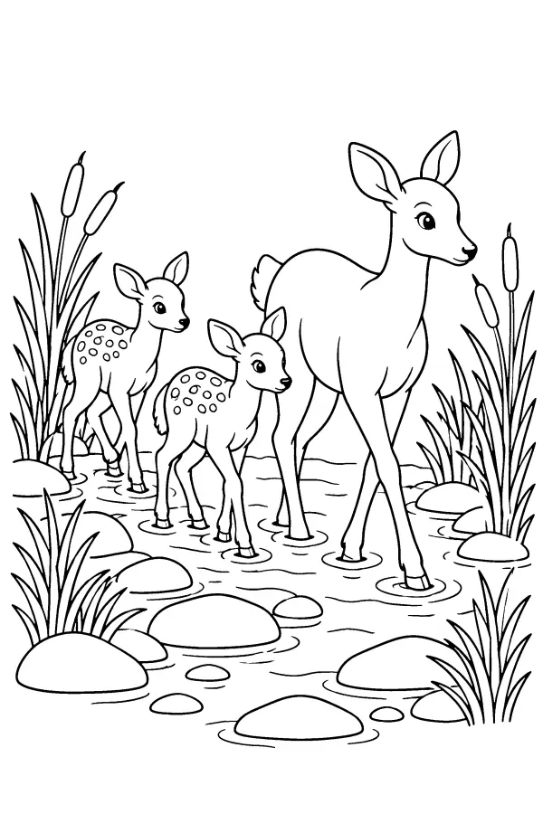 Doe Across The Ford