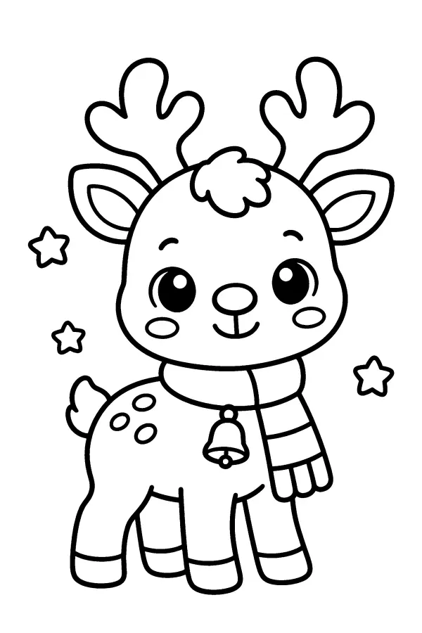 Scarfed Reindeer