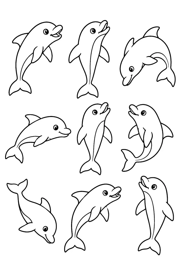 Dolphin Pose Grid