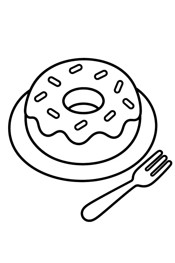 Donut And Fork