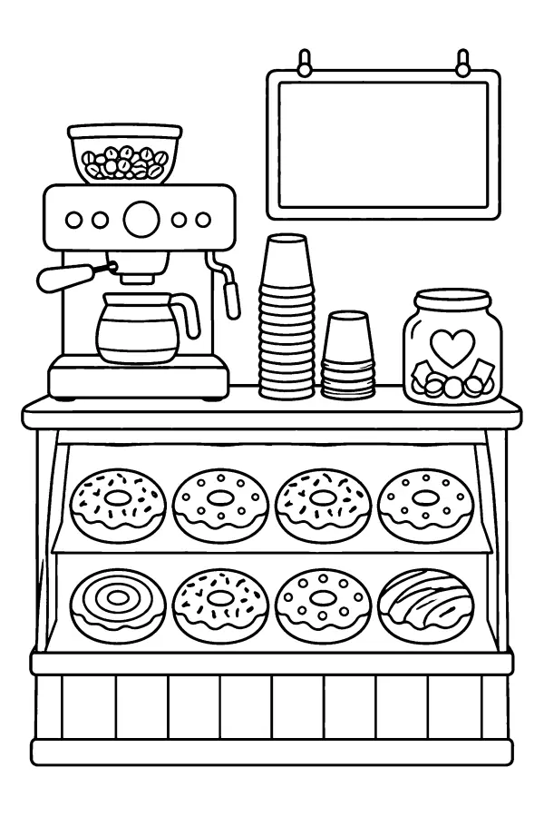 Donut Counter Display