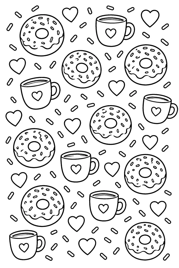 Donut Cup Pattern