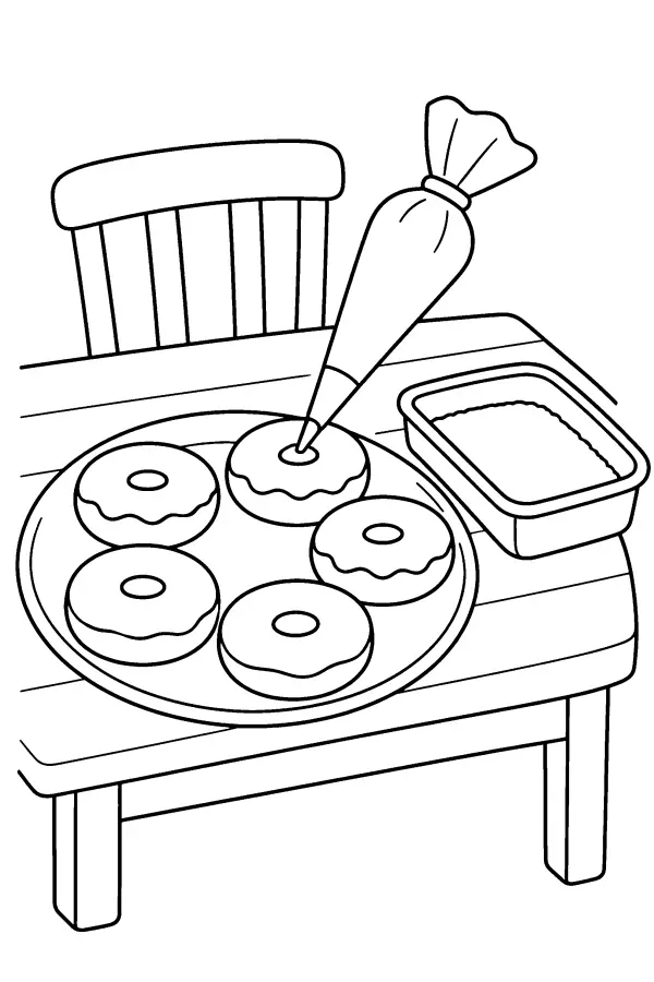 Donut Filling Table