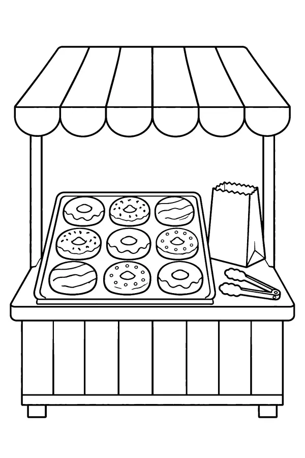 Donut Market Stall