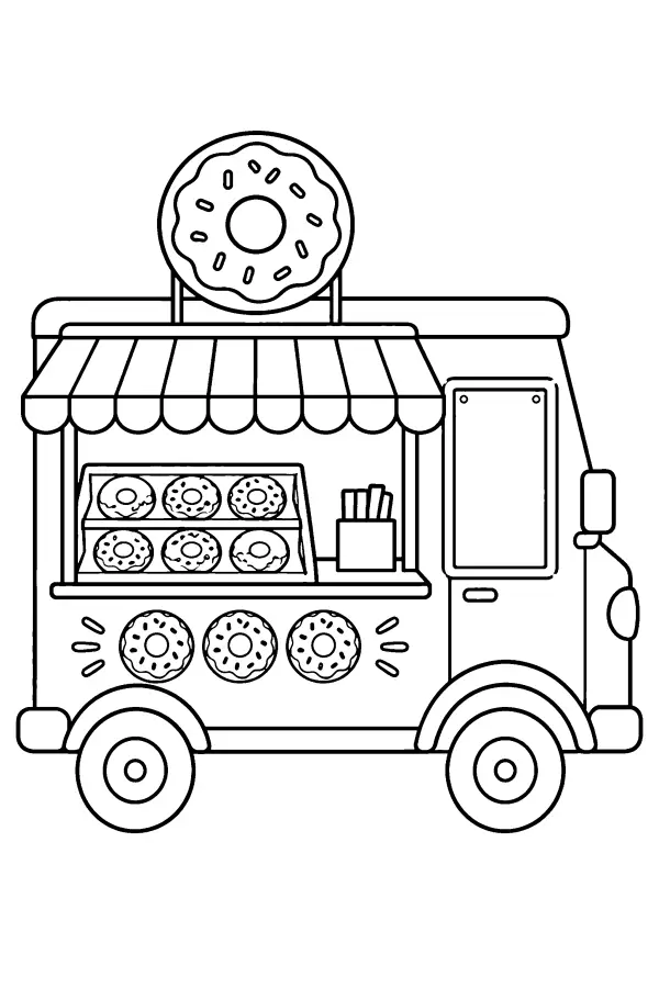 Donut Truck Window