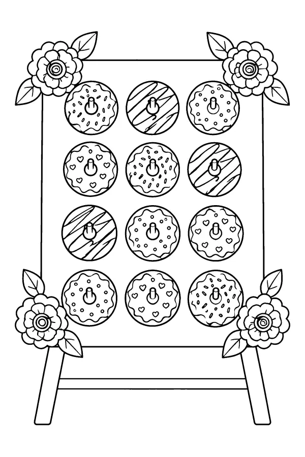 Donut Wall Display