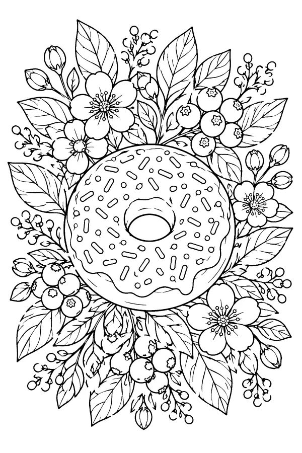 Floral Donut Wreath