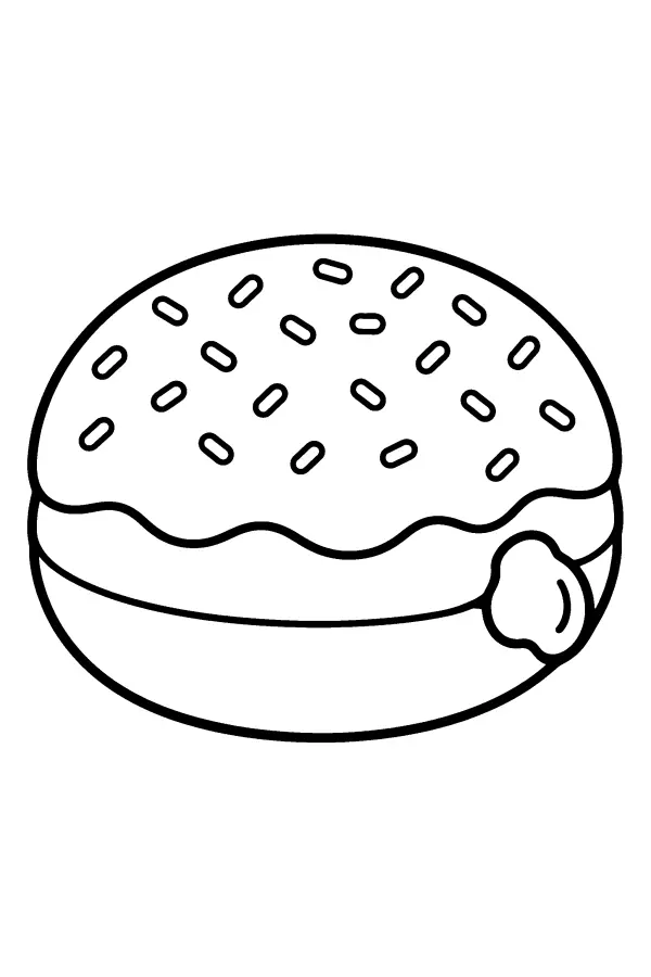 Jam Topped Donut