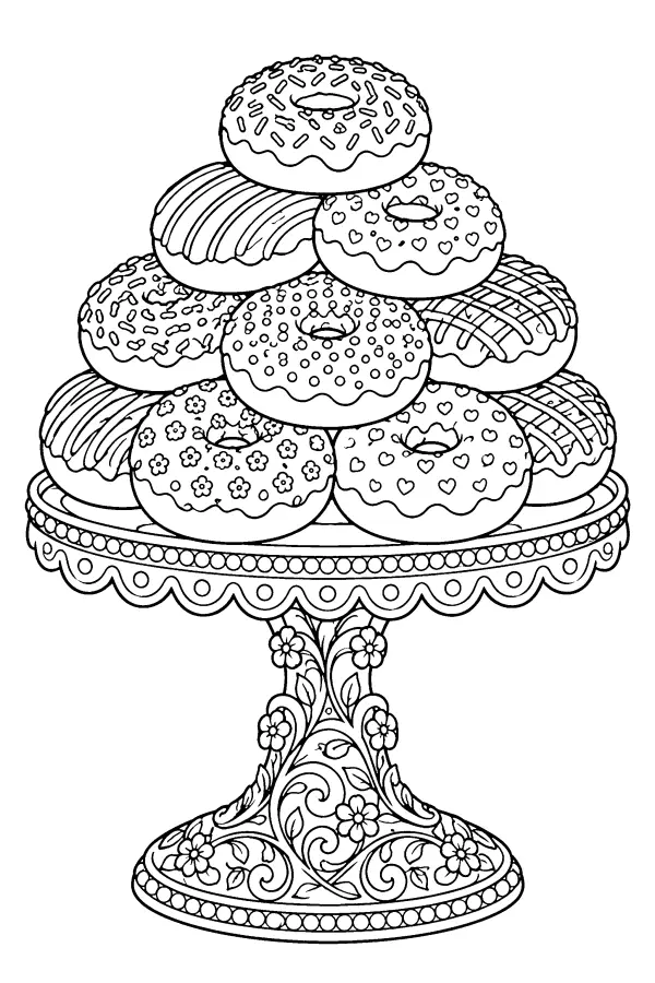 Ornate Donut Stand