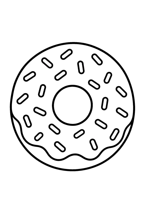 Sprinkled Ring Donut