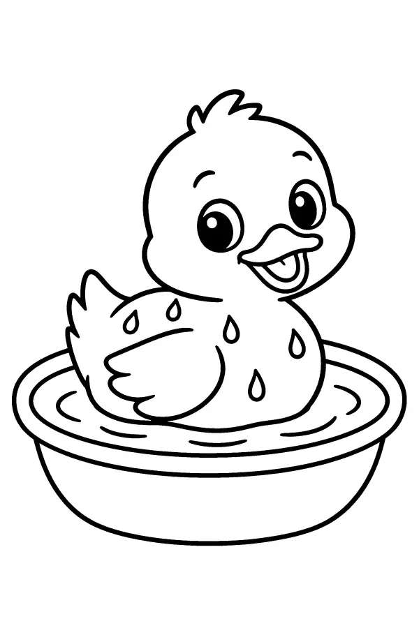 Bathing Duckling