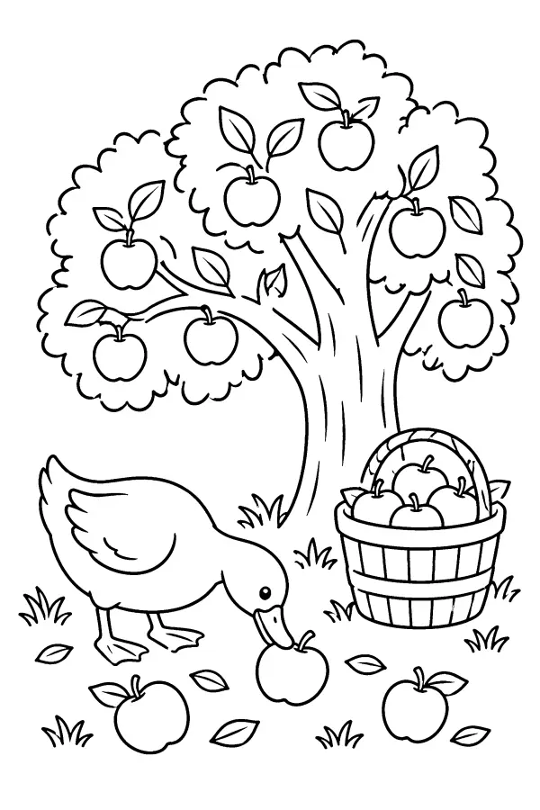 Duck In Orchard