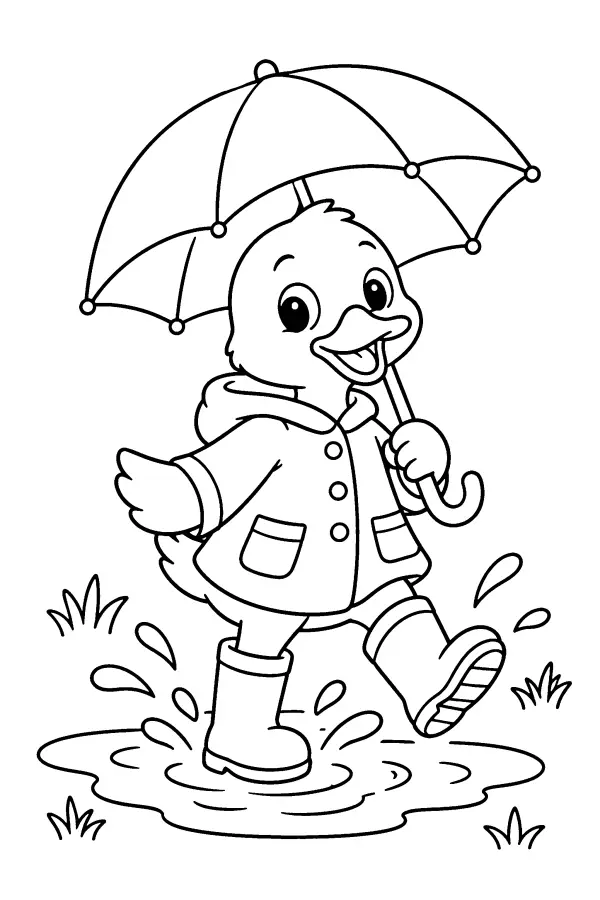Duck In Rain Boots