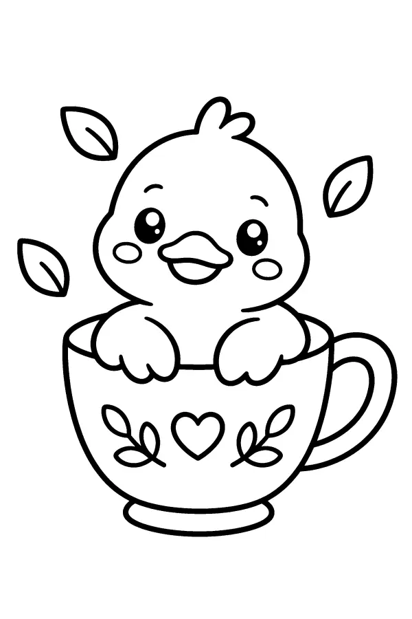 Duck In Teacup