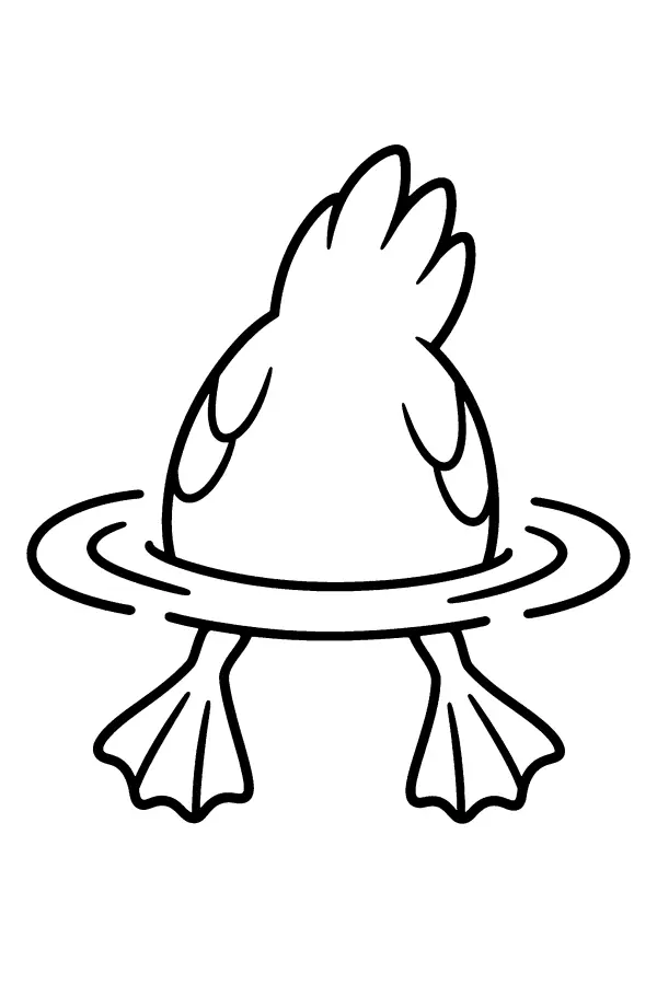 Duck Tipping Up