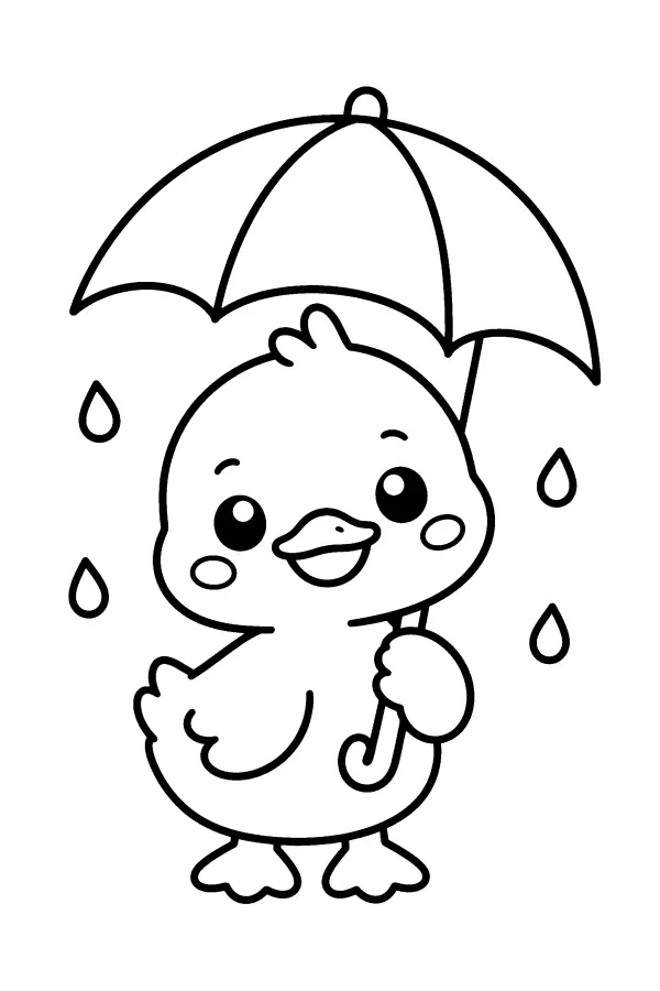 Duck With Umbrella