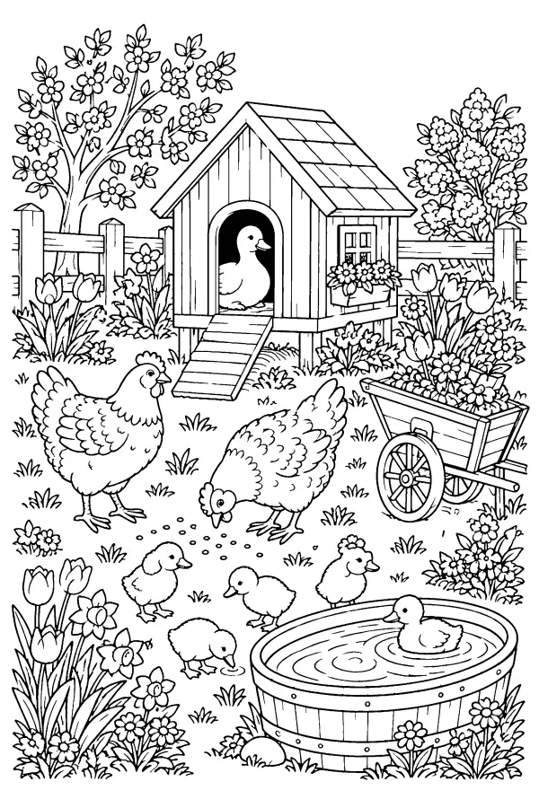 Farmyard Ducklings