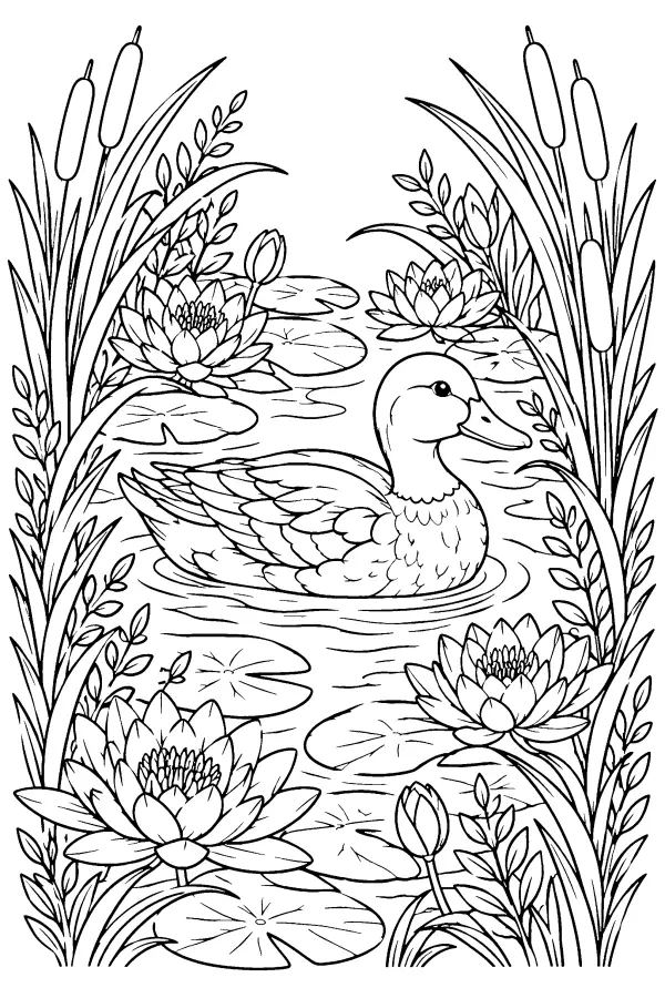 Lily Pond Duck