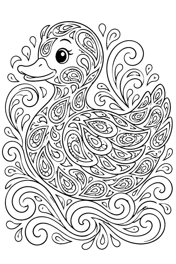 Paisley Duck Swirls