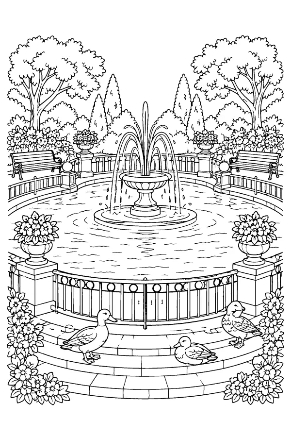 Park Pond Fountain