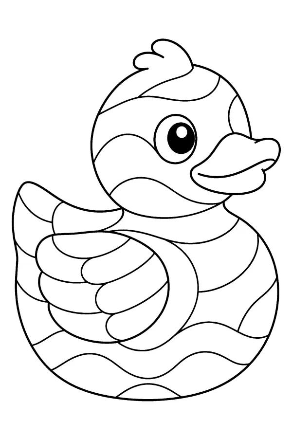 Patterned Duck Figure