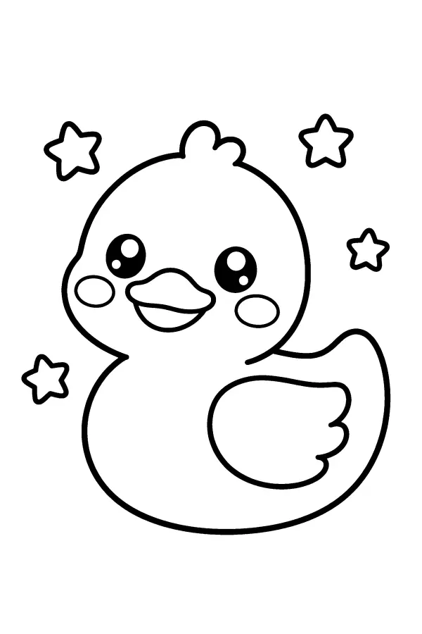 Starry Rubber Duck
