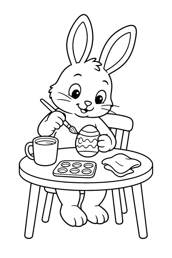 Bunny At Table