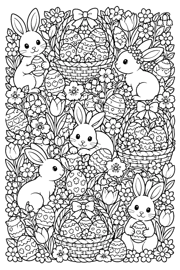 Bunny Blossom Baskets