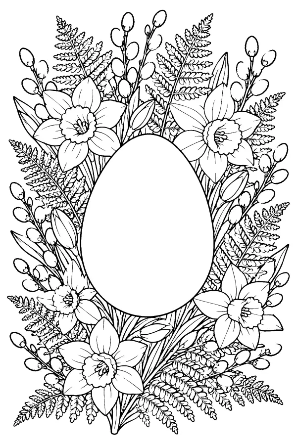 Daffodil Egg Frame