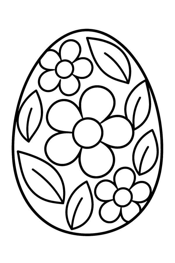 Floral Easter Egg