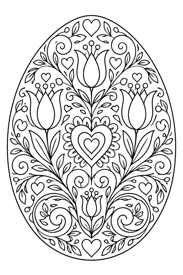 Heart Tulip Egg