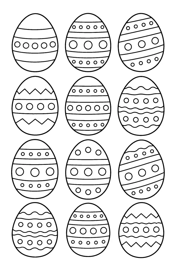 Patterned Egg Grid