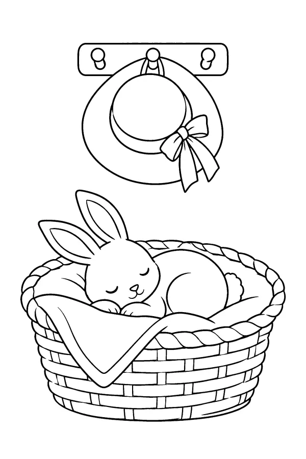 Basket Nap Bunny