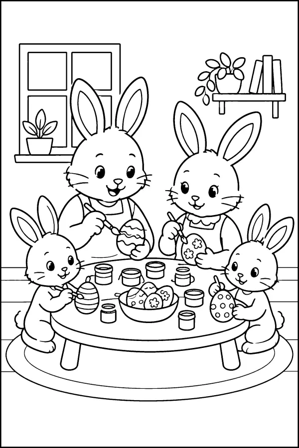 Bunny Egg Painting